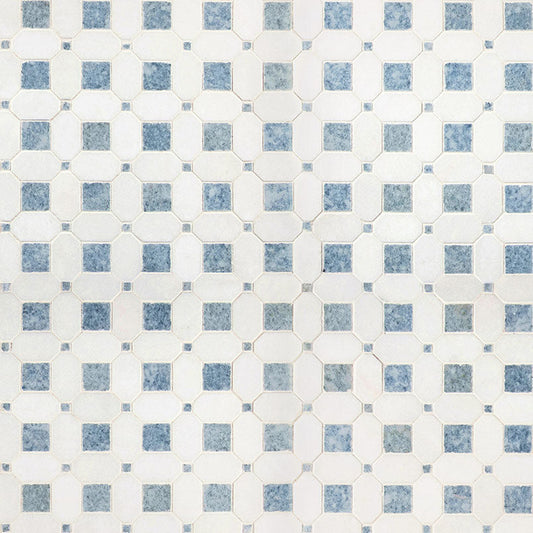 MS International Decorative Mosaic 12" x 12" Hatchwork Azula