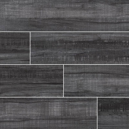 MS International Belmond 8" x 40" Matte Obsidian