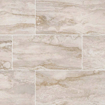 MS International Bernini 12" x 24" Matte Bianco