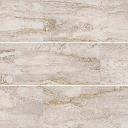 MS International Bernini 12" x 24" Matte Bianco