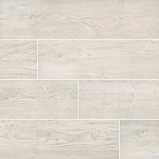 MS International Caldera 8" x 47" Rectified Matte Blanca