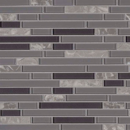MS International Decorative Mosaic 12" x 12" Interlocking Lorena Grigio
