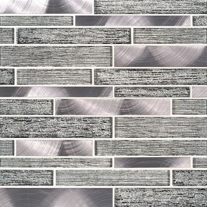 MS International Decorative Mosaic 12" x 12" Interlocking Volcanic Luxe