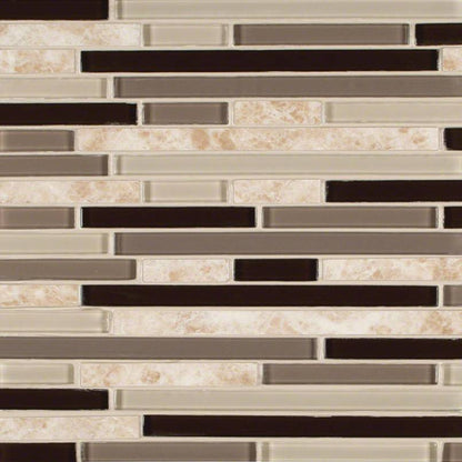 MS International Decorative Mosaic 12" x 12" Interlocking Amalfi Cafe