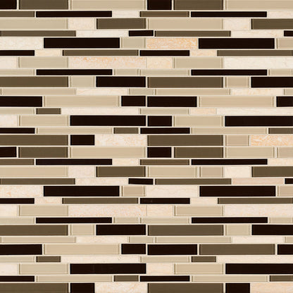 MS International Decorative Mosaic 12" x 12" Interlocking Sonoma Valley