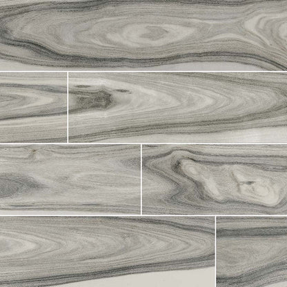 MS International Dellano 8" x 48" Polished Moss Grey