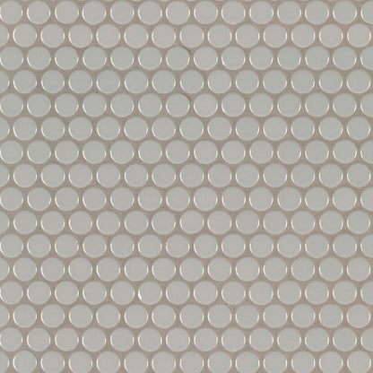 MS International Decorative Mosaic 12" x 12" Penny Round Gray