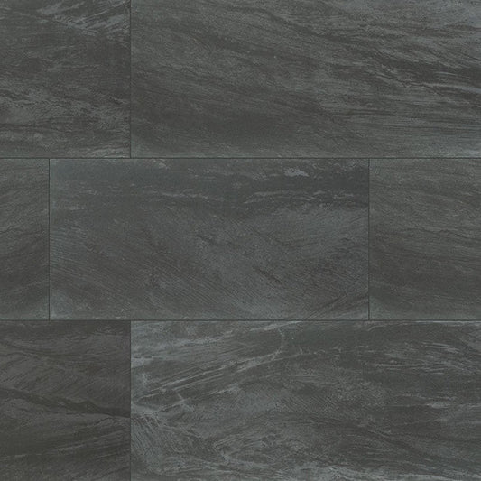 MS International Durban 12" x 24" Polished Anthracite