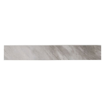 MS International Eden 4" x 24" Bullnose Polished Bardiglio