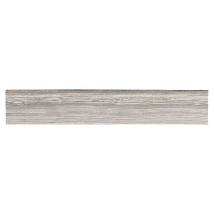 MS International Eramosa 3" x 18" Bullnose Matte Silver