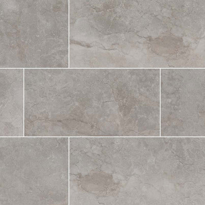 MS International Ansello 12" x 24" Matte Grey