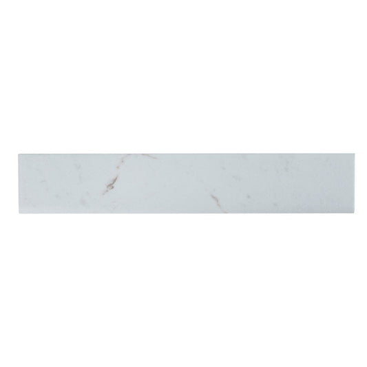 MS International Essentials 3" x 18" Bullnose Matte White Vena