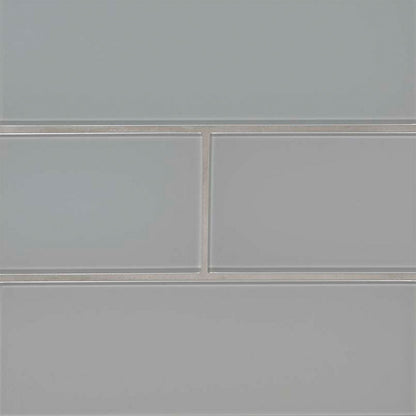 MS International Decorative Mosaic 12" x 12" Subway 4" x 12" Oyster Gray