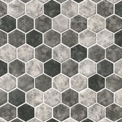 MS International Decorative Mosaic 12" x 12" Hexagon Urban Tapestry