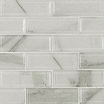 MS International Decorative Mosaic 12" x 12" Subway 2" x 6" Ivory Amber