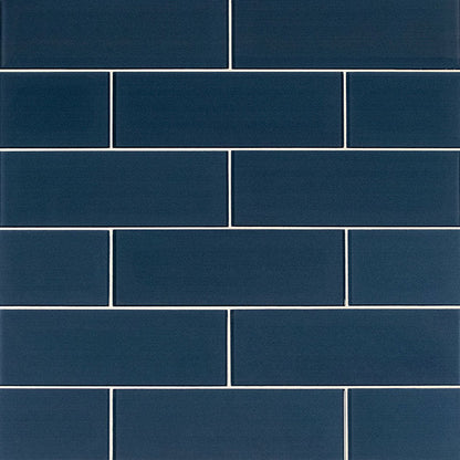 MS International Decorative Mosaic 12" x 12" Subway 4" x 12" Midnight