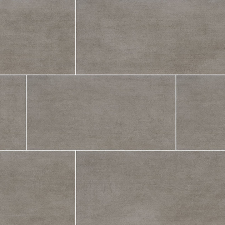 MS International Gridscale 12" x 24" Matte Concrete