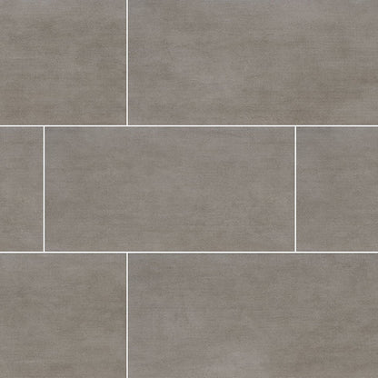 MS International Gridscale 12" x 24" Matte Concrete