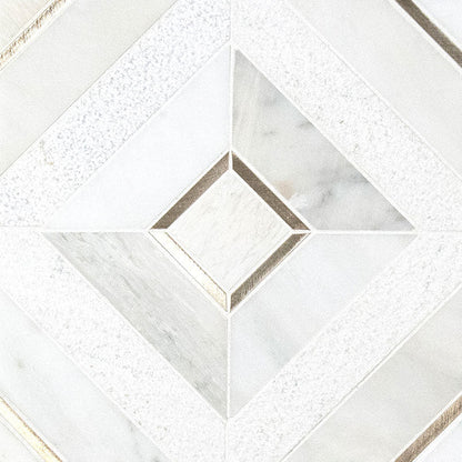 MS International Decorative Mosaic 12" x 12" Pattern Verona Gold