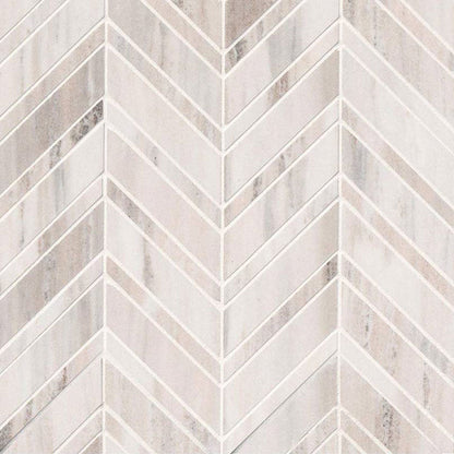 MS International Decorative Mosaic 12" x 12" Chevron Palisandro