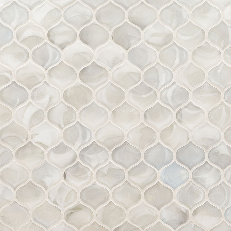 MS International Decorative Mosaic 12" x 12" Arabesque  Pearla