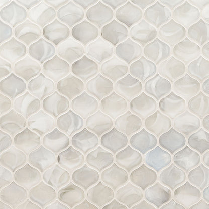 MS International Decorative Mosaic 12" x 12" Arabesque  Pearla