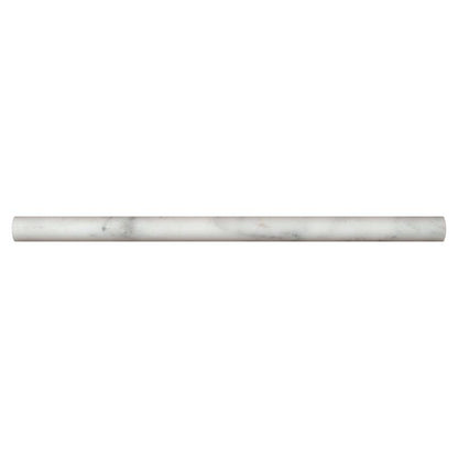 MS International Natural Stone Marble 0.75" x 0.75" Pen Molding Honed Arabescato Cararra