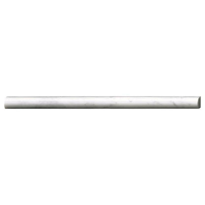 MS International Natural Stone Marble 0.75" x 0.75" Pen Molding Polished Carrara White
