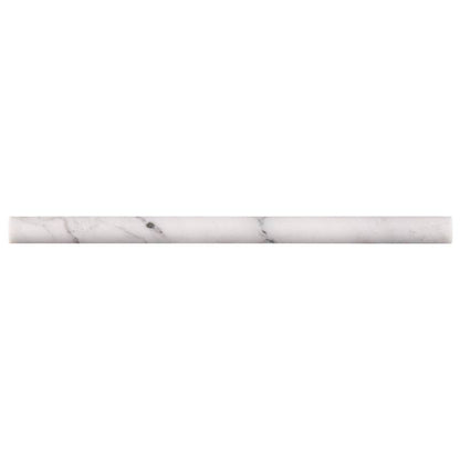 MS International Natural Stone Marble 0.75" x 0.75" Pen Molding Honed Carrara White