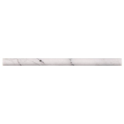 MS International Natural Stone Marble 0.75" x 0.75" Pen Molding Honed Calacatta Cressa