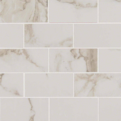 MS International Pietra 2" x 4" Mosaic Polished Calacatta