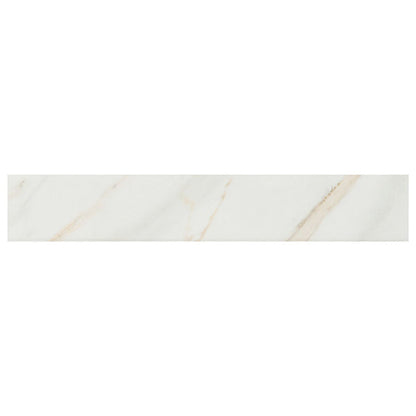 MS International Pietra 3" x 18" Bullnose Polished Calacatta
