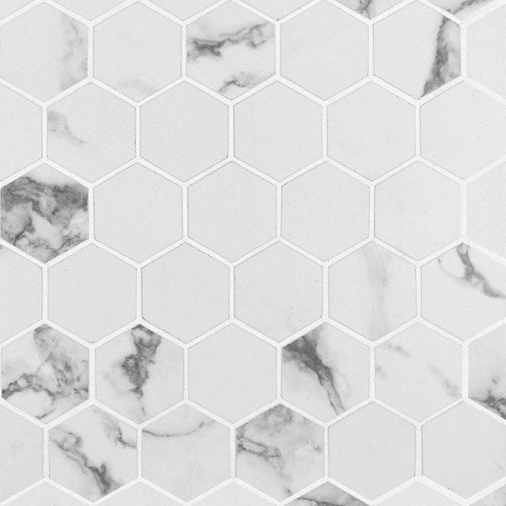 MS International Pietra 2" x 2" Mosaic Matte Statuario