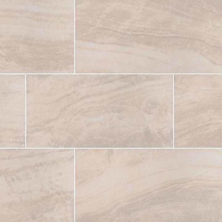 MS International Praia 12" x 24" Matte 9.6mm Crema