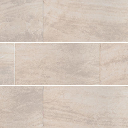 MS International Praia 24" x 48" Matte 9.6mm Crema