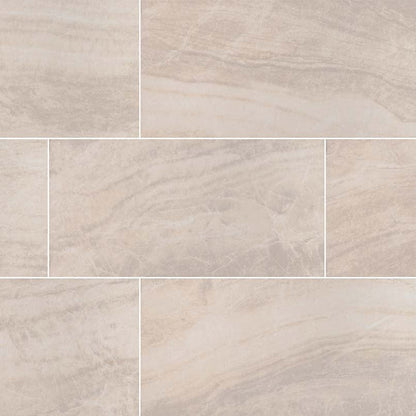 MS International Praia 12" x 24" Polished 8.8mm Crema