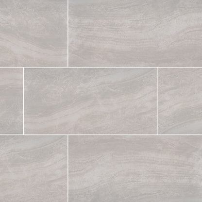MS International Praia 24" x 48" Matte 8.1mm Grey