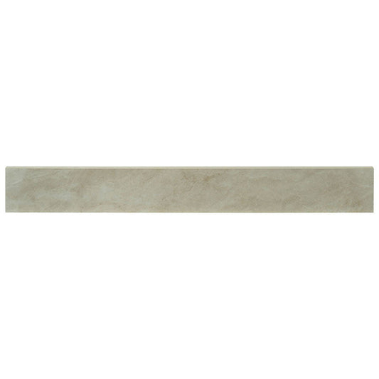 MS International Praia 3" x 24" Bullnose Matte 9.9mm Crema