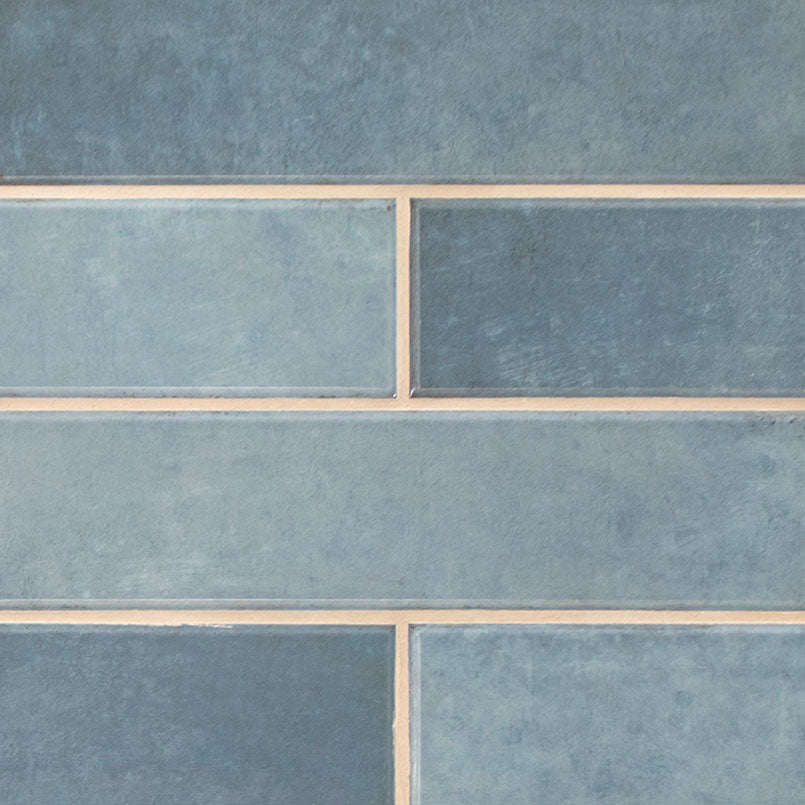 MS International Renzo 12" x 12" Mosaic 3" x 12" Denim
