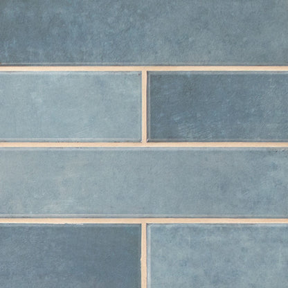 MS International Renzo 12" x 12" Mosaic 3" x 12" Denim