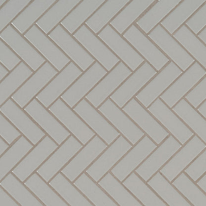 MS International Domino 12" x 12" Herringbone Gray