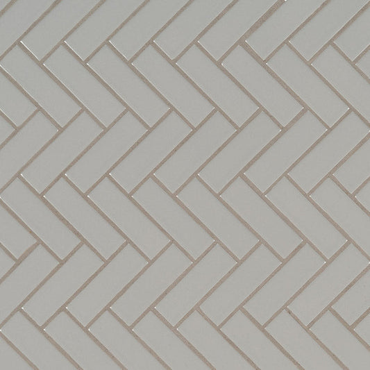 MS International Domino 12" x 12" Herringbone Gray