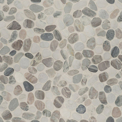 MS International Rio Lago 12" x 12" Pebble Puebla Greige