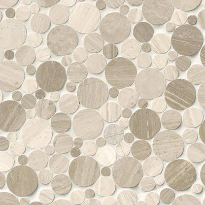 MS International Rio Lago 12" x 12" Pebble Serenity Stone