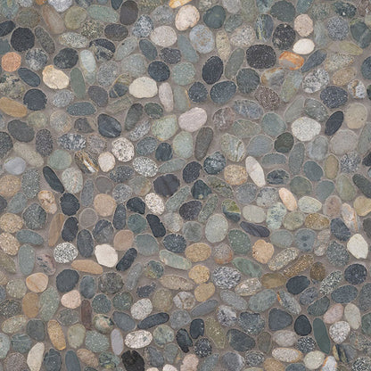 MS International Rio Lago 12" x 12" Pebble Sliced Rainforest