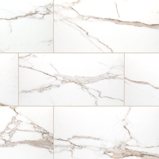 MS International Savoy 12" x 24" Porcelain Polished Crema