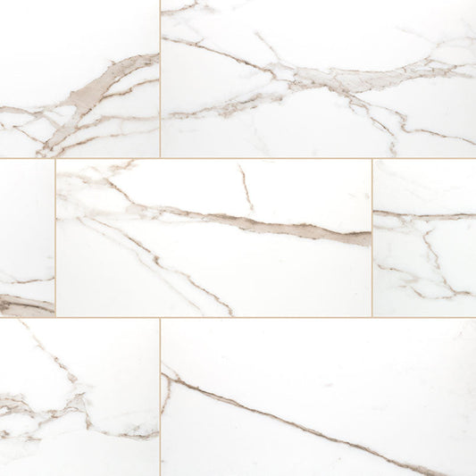 MS International Savoy 24" x 48" Porcelain Polished Crema
