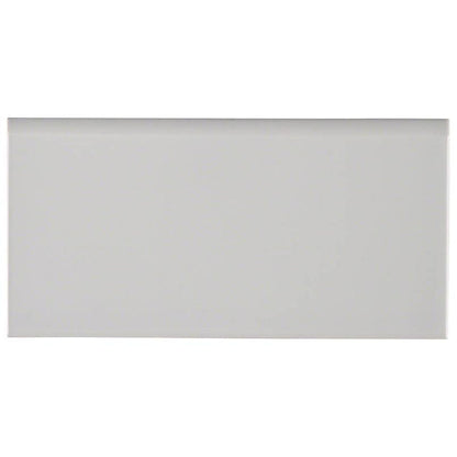 MS International Domino 3" x 6" Bullnose Gray