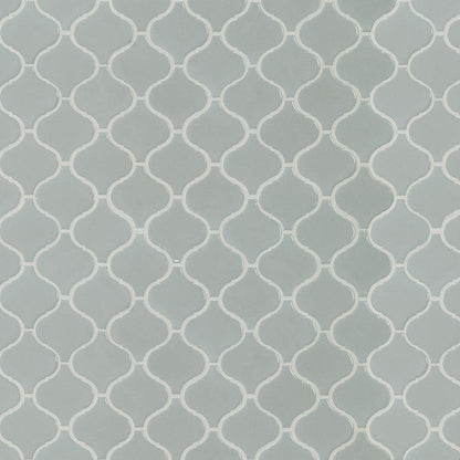 MS International Domino 12" x 12" Arabseque Gray
