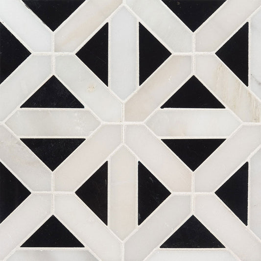 MS International Decorative Mosaic 12" x 12"  Retro Fretwork